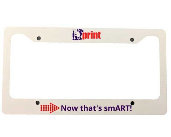 custom license plate frame