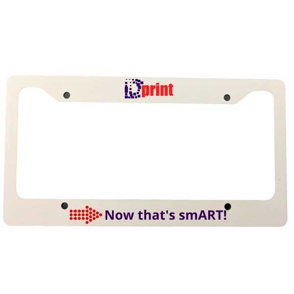 custom license plate frame