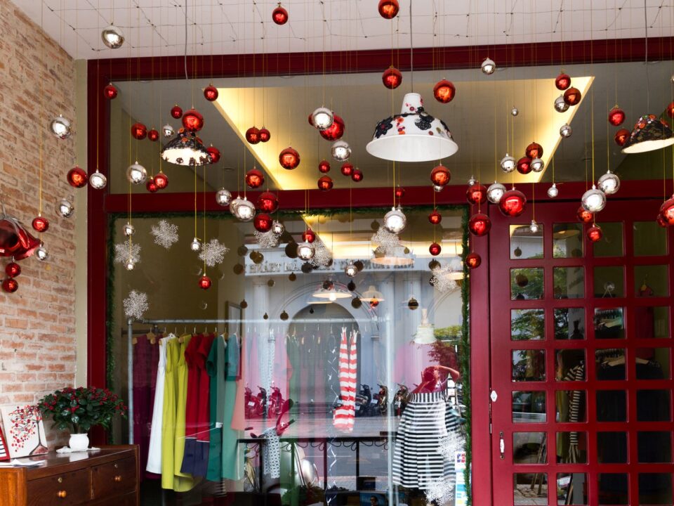 holiday storefront