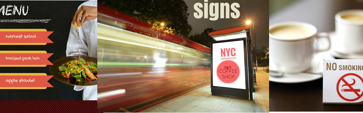 right retail sign designs